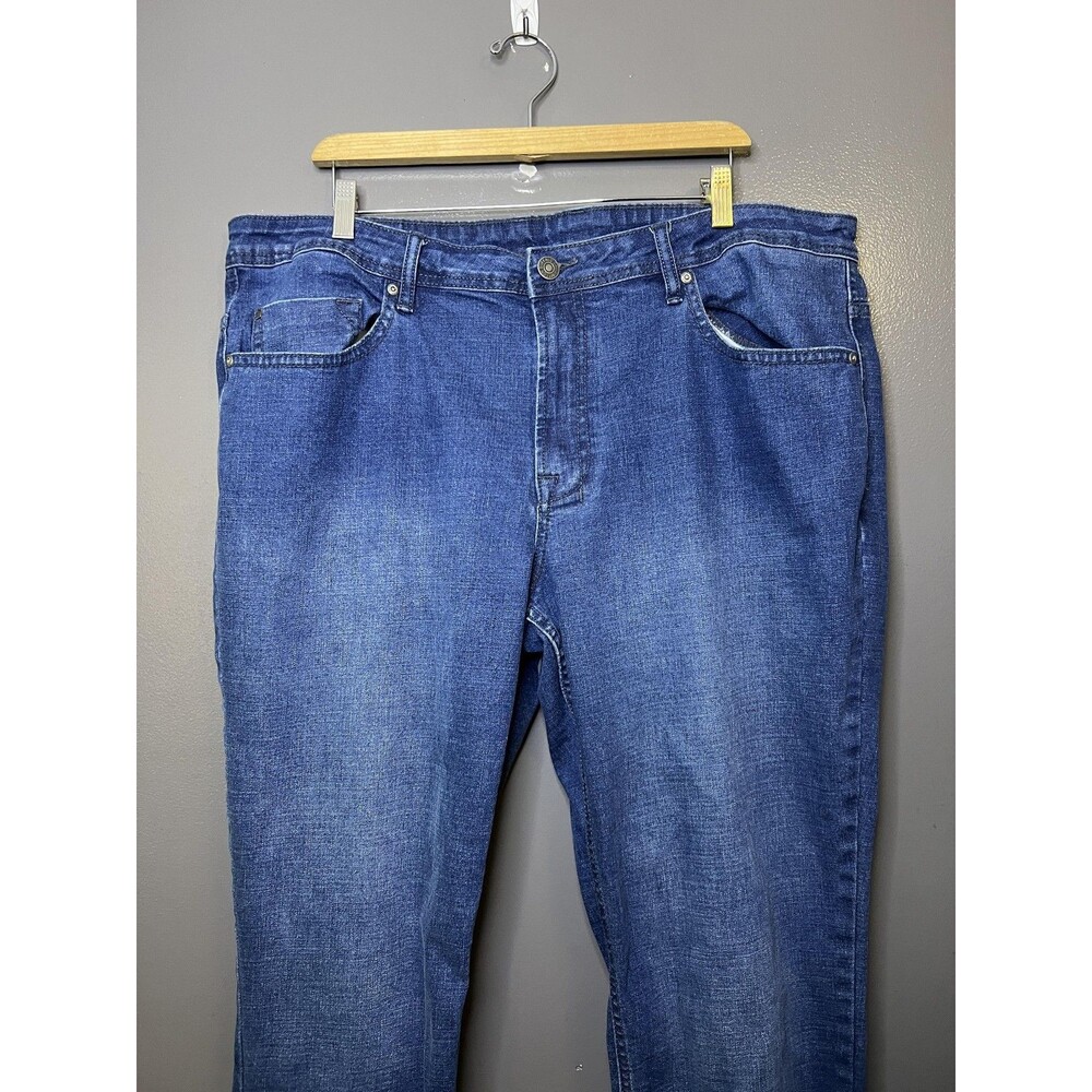 Buffalo David Bitton Jeans Mens 40x30 Blue Jackson Straight Stretch Denim